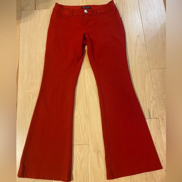 INC International Concepts Pants - INC ( International Concepts) size 4 red bootcut low waist pants